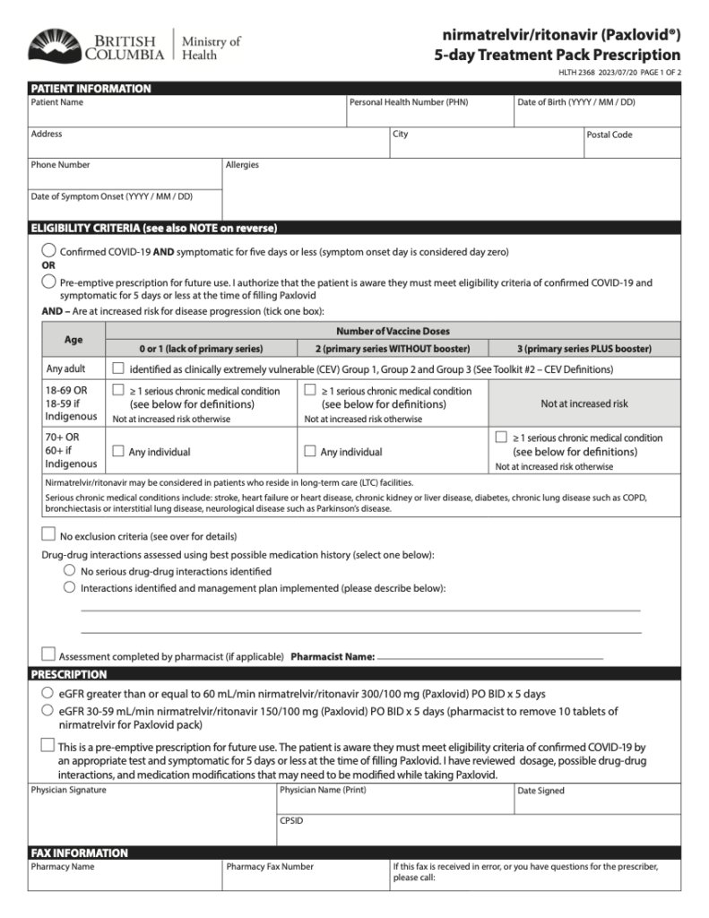 Paxlovid Rx EFORM COVID Therapy The Oscar Galaxy   2368fil Jul2023 Pg1 791x1024 