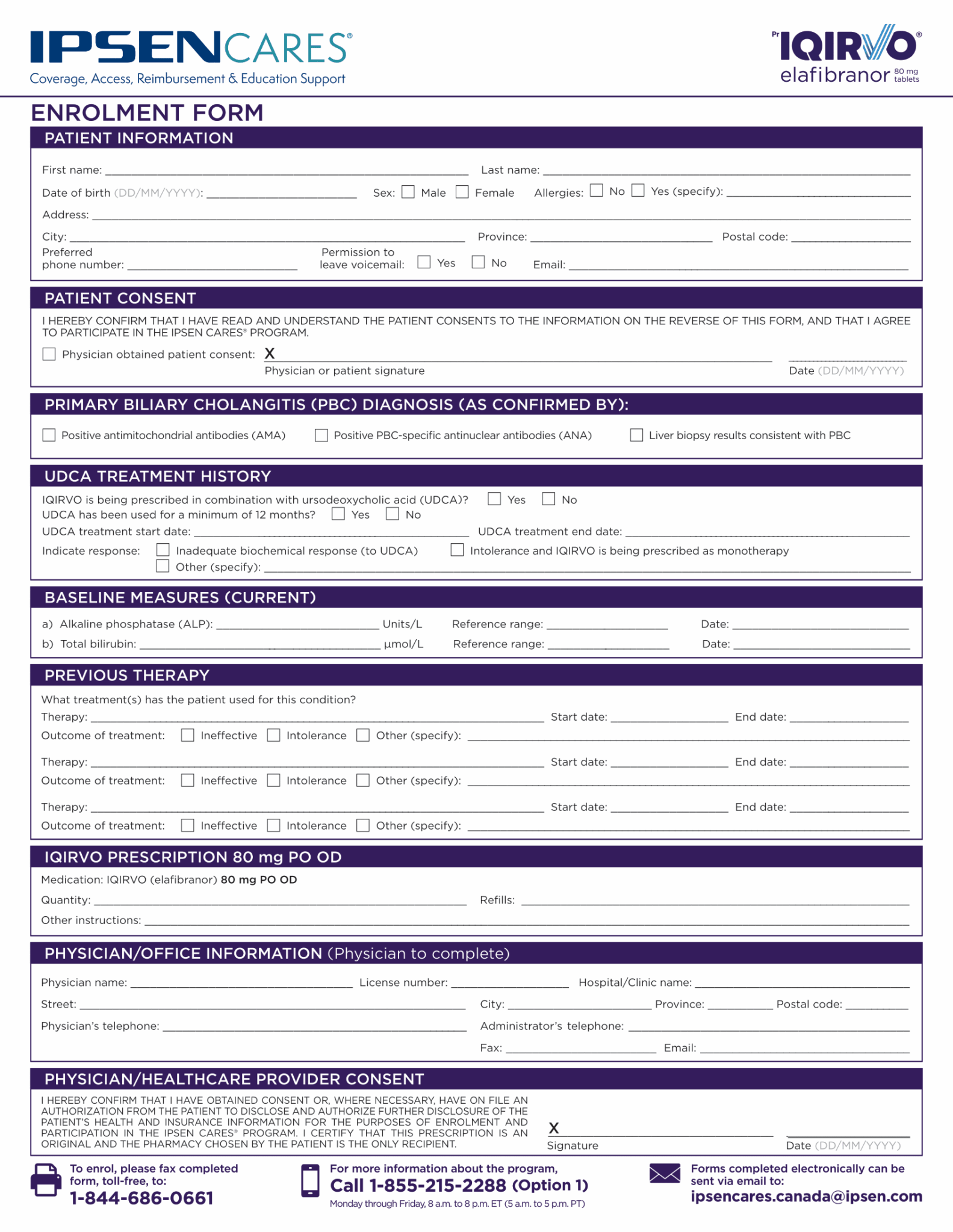 Iqirvo (elafibranor) PSP Enrolment Form 2025 – The Oscar Galaxy