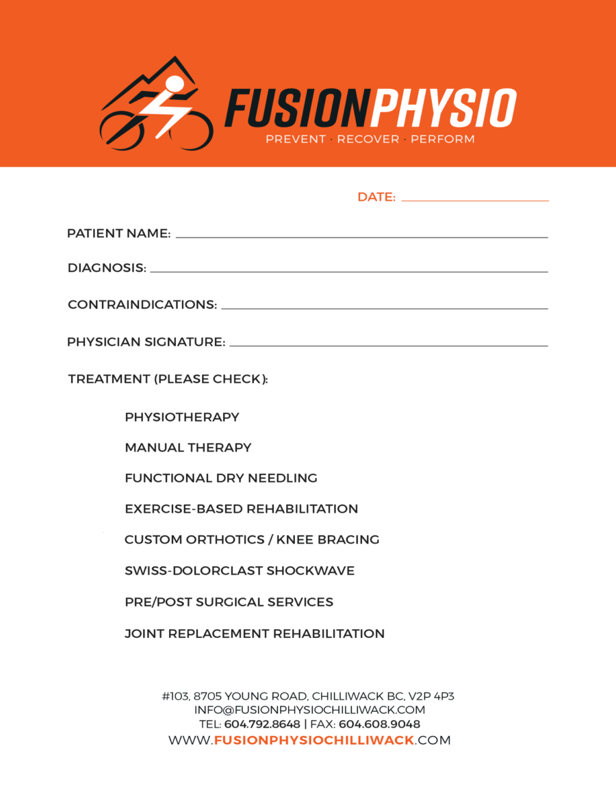 Fusion Physiotherapy eForm